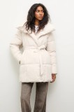 Answear Lab geaca femei, culoarea bej, de iarna, oversize