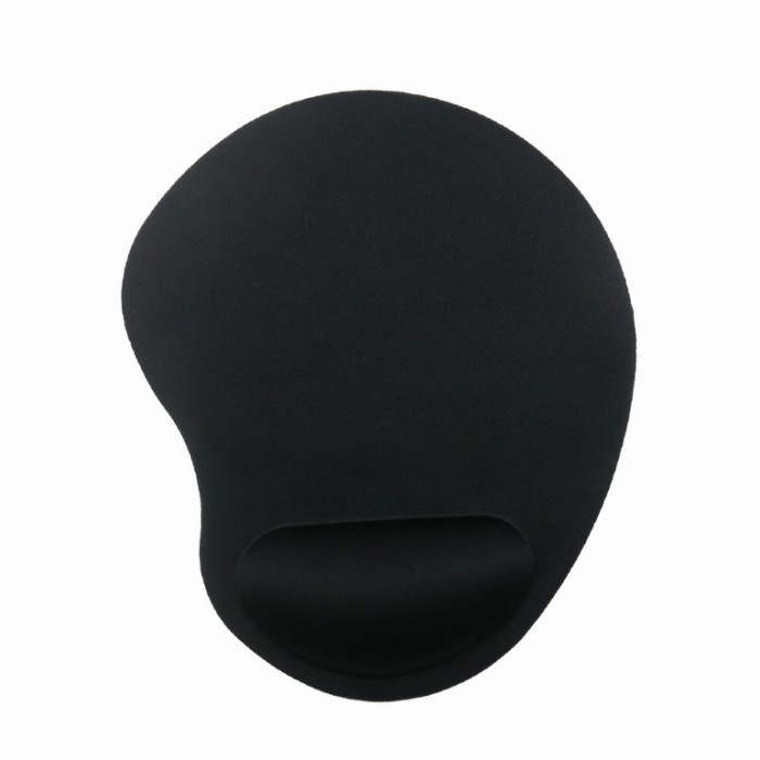 MousePAD GEMBIRD, cauciuc si material textil, 240 x 200 x 4 mm, suport ergonomic, negru, &quot;MP-ERGO-01&quot;