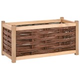 Cumpara ieftin Strat &icirc;nălțat de grădină, 80 x 40 x 40 cm, lemn masiv de pin