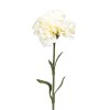 Floare decorativa artificiala, Garoafa, Alb, 62 cm, ATU-082135, Oem