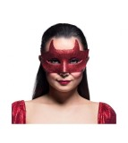 Masca carnaval model diavol rosie cu sclipici marime universala