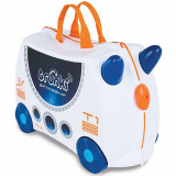 Valiza pentru copii Trunki Ride-On Skye The Spaceship, Alb