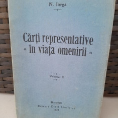Carti reprezentative in viata omenirii , N. Iorga vol.II
