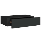Cumpara ieftin Dulap de perete cu sertare, negru, 40x23,5x10 cm, MDF