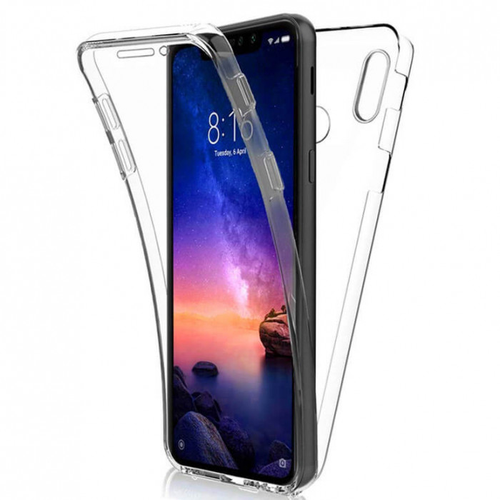 Husa Samsung Galaxy A21 360 Grade silicon fata TPU spate Transparenta