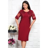 Rochie Eleganta Ami Bordo - 46Marimea