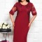 Rochie Eleganta Ami Bordo - 46Marimea