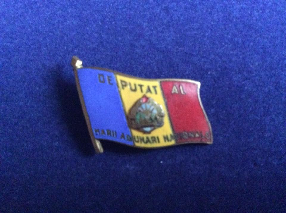 Insignă politică - Insignă România - Deputat al Marii Adunări Naționale (1)  | Okazii.ro