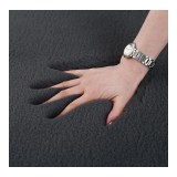 Cumpara ieftin Covor cu blanita Shaggy Heinner, 70 x 140 cm, 2100 g/m2, poliester, spate bumbac, Negru
