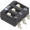 Intrerupator DIP, 2 pozitii, montare SMT, 3 sectiuni, ECE - ESD103LTZ
