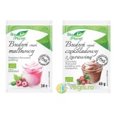 Budinca de Zmeura Ecologica/Bio 38g + Budinca de Cacao cu Merisoare Ecologica/Bio 40g