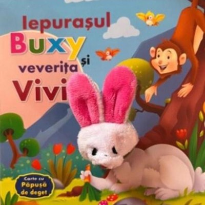 Iepurasul Buxy Si Veverita Vivi. Carte Cu Papusa Deget, - Editura Flamingo foto