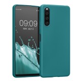 Husa Kwmobile pentru Sony Xperia 10 IV, Silicon, Verde, 57800.57