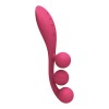 Vibrator Tri Ball Special 1 Satisfyer, Rosu, 20.5cm, Silicon, Reincarcabil, Stimulare Clitoris, Diametru 3cm
