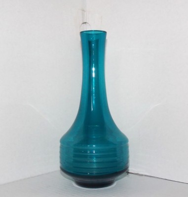 Vază semicristal albastru marin, 1960s - Space Age Style - design Cari Zalloni pentru WMF (W&amp;uuml;rttembergische Metallwarenfabrik) Germany foto