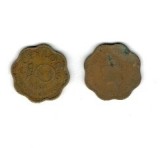 Ceylon 1944 - 10 cents, circulata