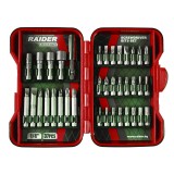 Set biti/adaptoare surubelnita Raider, 1/4 inch, 37 piese