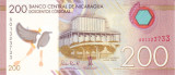 Bancnota Nicaragua 200 Cordobas 2014 - P213 UNC ( polimer )