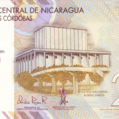 Bancnota Nicaragua 200 Cordobas 2014 - P213 UNC ( polimer )