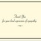 Sympathy Thank You Notes