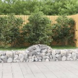 VidaXL Coșuri gabion arcuite 40 buc, 200x30x40/60cm, fier galvanizat