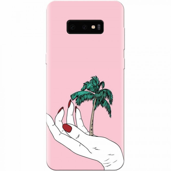 Husa silicon pentru Samsung Galaxy S10 Lite, Palm Tree