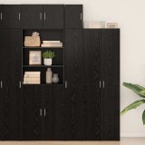 VidaXL Cabinet de Perete Stejar Negru 30x42.5x40 cm Lemn