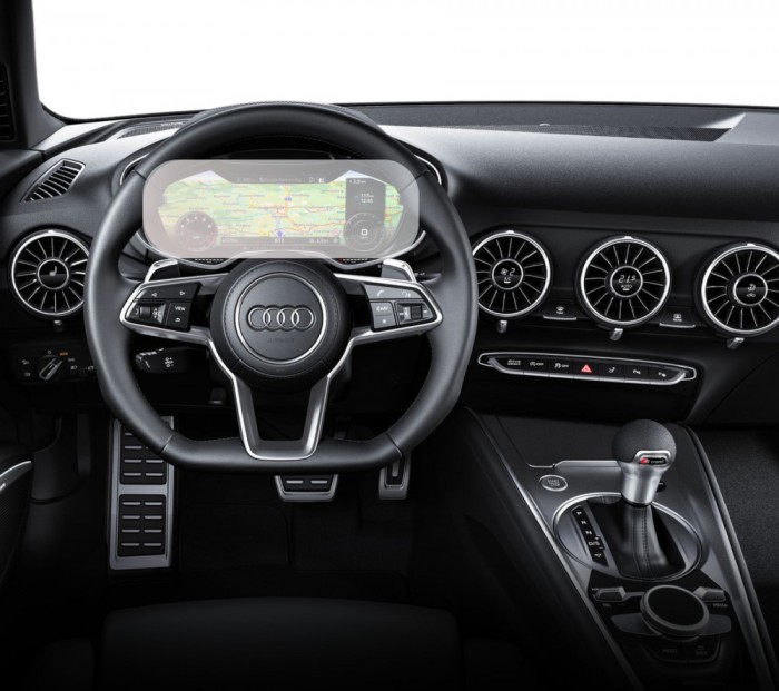 Folie Protectie Navigatie Audi TT Coupe 2018+, Duragon, protectie Display Ceasuri Bord, silicon Mat, Anti-zgarieturi, Anti-amprenta, kit instalare