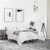 Gossi cadru de pat, stejar maro, 135x190 cm, lemn prelucrat si metal