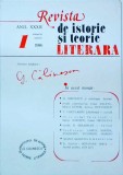 Revista de istorie si teorie literara. Ianuarie - martie 1986