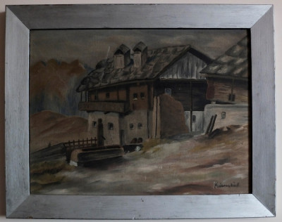 Peisaj tirolian de Heinrich Kluibenschedl (1849&amp;ndash;1929) foto