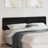 vidaXL Tăblie tapițată Maro și negru 180 cm Lemn de pin masiv 880055