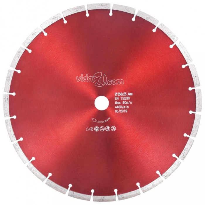 Disc diamantat de tăiere, oțel, 350 mm