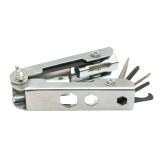 Unealta multifunctionala tip briceag pentru intretinere drujba, reglaje si strangerea elementelor de fixare