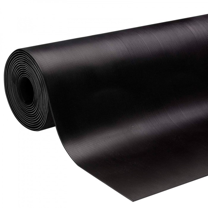 Covor Antiderapant din Cauciuc, Linoleum din Cauciuc pentru Protectie Podea Auto - model STRIURI FINE FAVLine Selection