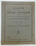CURS DE TEORIA CROITORIEI PENTRU FETE DIN INVATAMANTUL PROFESIONAL , CLASA A -IV -A de TEREZA POPESCU si ECATERINA FLAVIAN , 1938 , PREZINTA URME