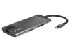 Hub USB 3.0 NATEC cu 8 porturi și cititor carduri SD/microSD, gri