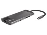 Hub USB 3.0 NATEC cu 8 porturi și cititor carduri SD/microSD, gri