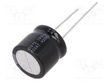 Condensator electrolitic NICHICON low ESR THT 470uF 50VDC &Oslash;16x15mm