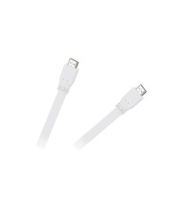 Cablu Hdmi alb plat v1.4 1.8m Cabletech foto