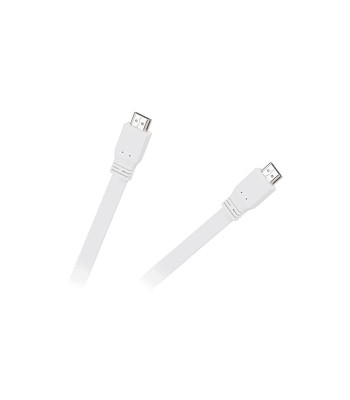 Cablu Hdmi alb plat v1.4 1.8m Cabletech foto
