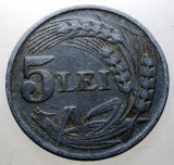 7.401 ROMANIA WWII 5 LEI 1942, Zinc