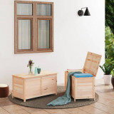Cumpara ieftin Cutie de perne de exterior 100x50x56 cm din lemn masiv brad