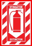 Placuta pentru stingator extinctor