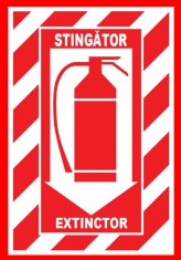 Placuta pentru stingator extinctor foto