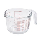 Cană Măsurătoare Sticlă, Capacitate 0.5L, Borosilicat, Transparentă, Potrivită Pentru Mașina De Spălat Vase și Cuptorul Cu Microunde, Oem