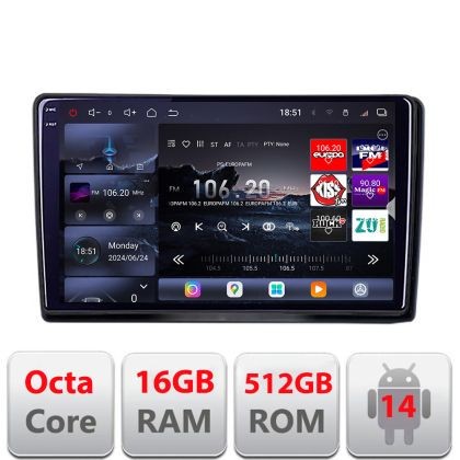 Navigatie Nissan Navara 2006-2014 Edotec Kit-NAVARA 8 core QLED 2K 16+512 360 Android Waze USB Navigatie Internet Youtube Radio CarStore Technology