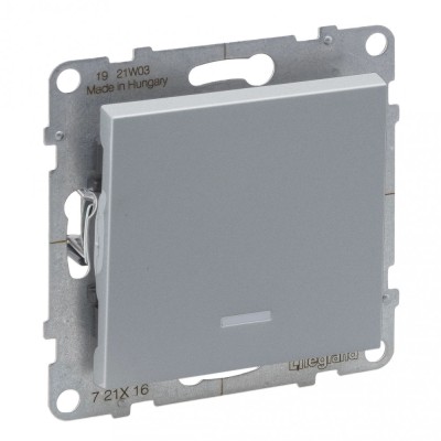 Intrerupator cap scara cu led Legrand Suno aluminiu 721316 foto