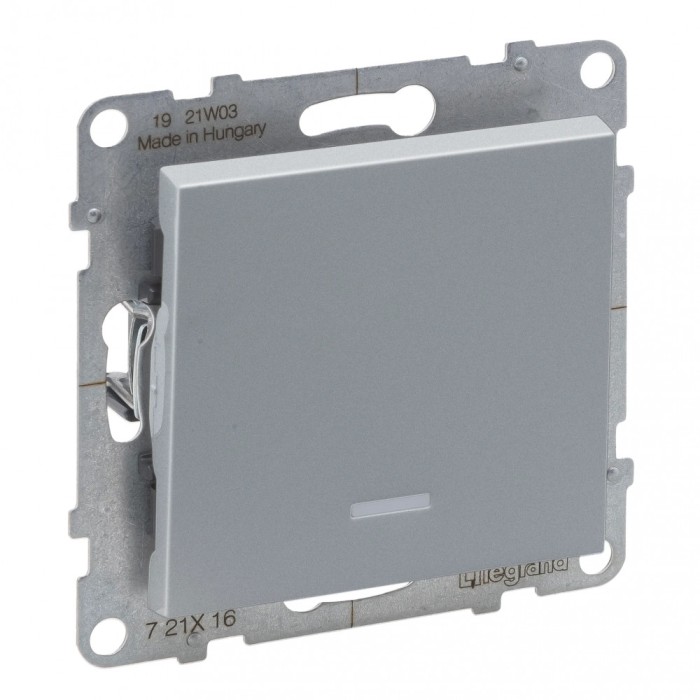 Intrerupator cap scara cu led Legrand Suno aluminiu 721316