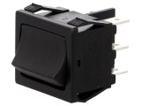 Comutator Rocker DP3T ON-OFF-ON 10A Negru
